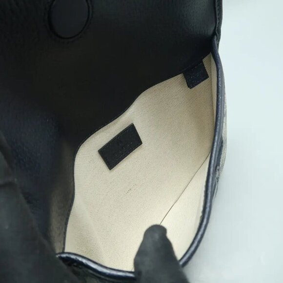 GUCCI Ophidia Navy Canvas Shoulder Bag 1026-123124 - Picture 10 of 12